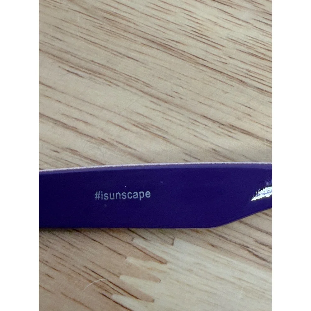 Sunscape Kaleidoscope Sunglasses Galaxy Print Clubmaster Purple Gradient Lenses